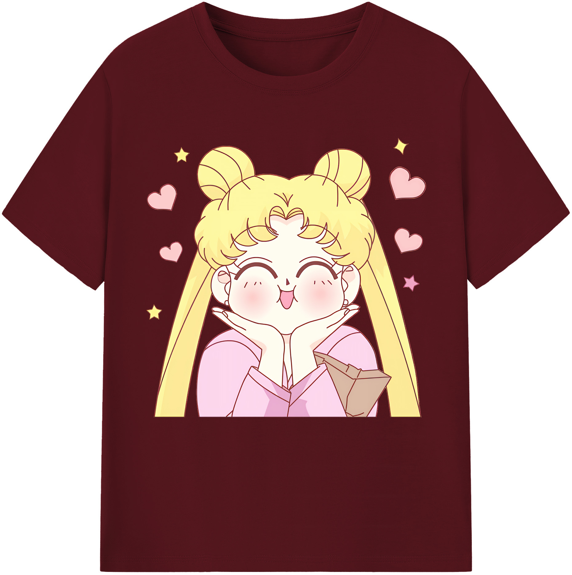 （画像用） 美少女戦士セーラームーン 愛野 美奈子 あいの みなこ Sailor Moon Aino Minako 綿100％半袖Tシャツ（フロントプリント）